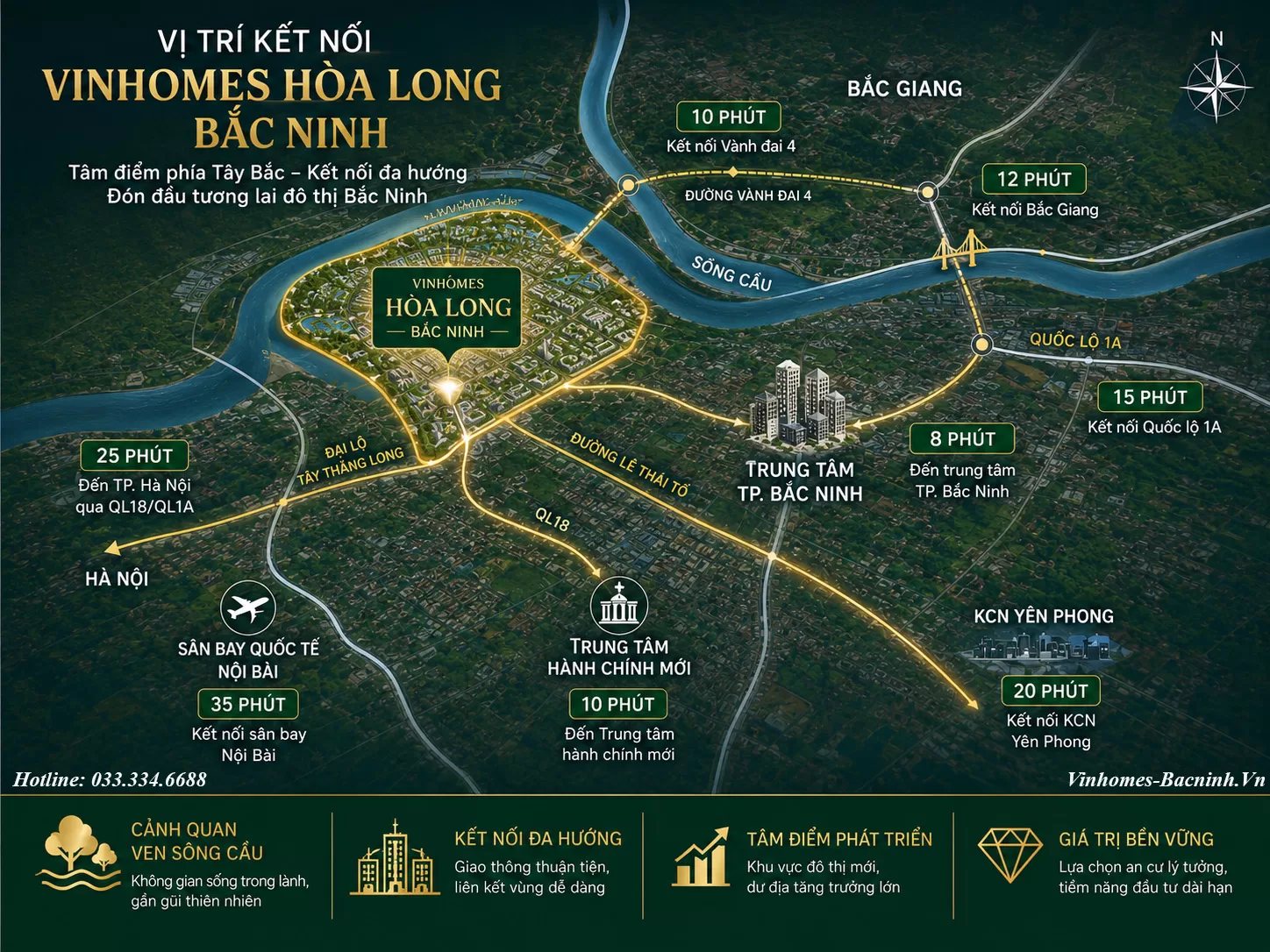 Vị trí Vinhomes Hòa Long