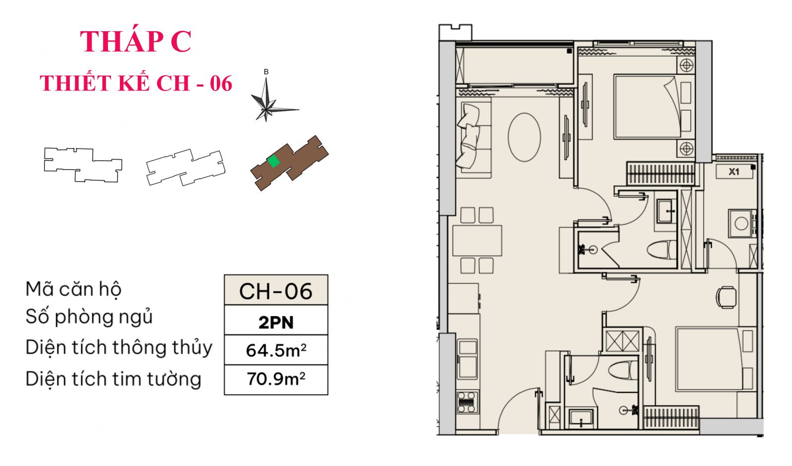 CH-06 | 2PN | 64,5m²