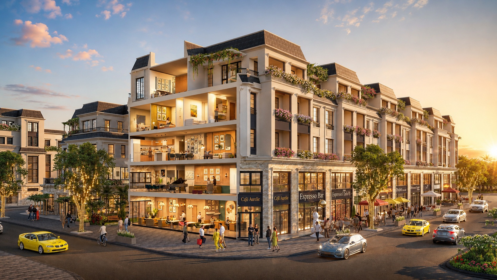 Thiết kế shophouse Vinhomes Bắc Ninh